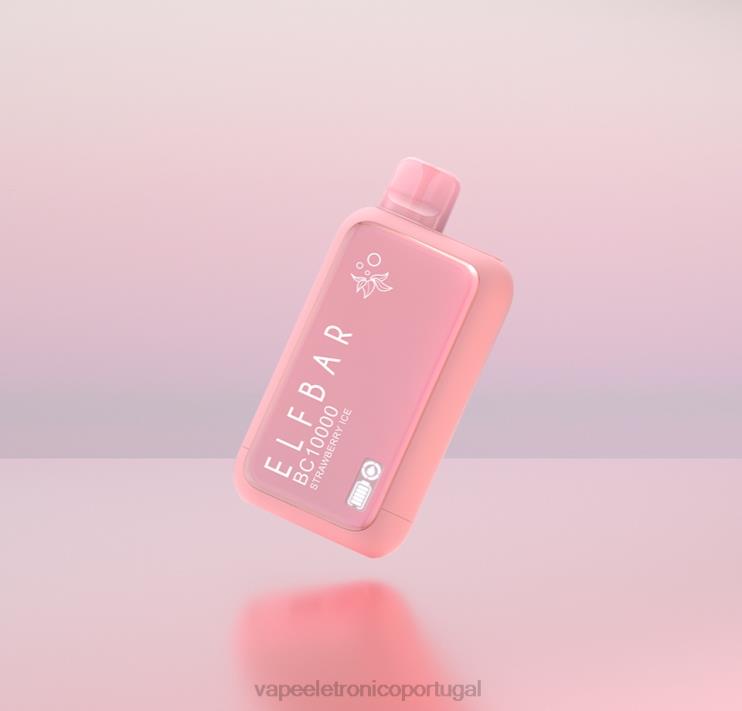 Vape Portugal - ELFBAR BC10000 edição vape dinmol descartável gelo de morango V6HLD16