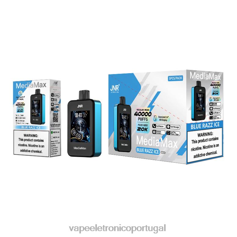 Vape Portugal T60HV21 JNR MediaMax 40k sopro gelo azul