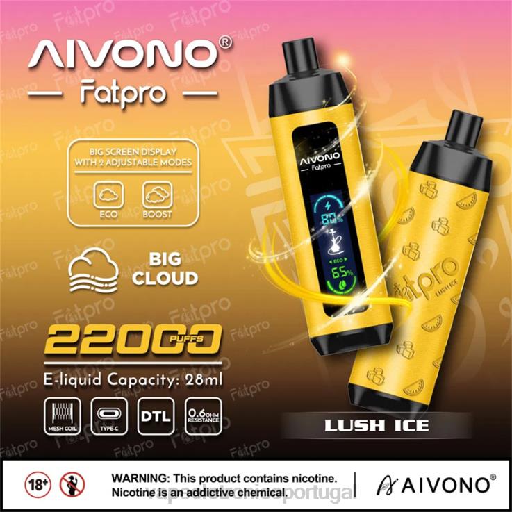 Vape Recarregável - Aivono Fatpro 22.000 gelo exuberante DD0P83