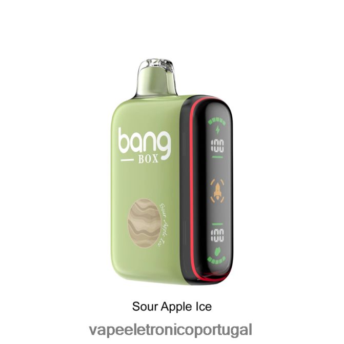 Vape Recarregável - Bang Box Display de energia inteligente de 9000-18000 baforadas gelo de maçã azeda BTPPHP28