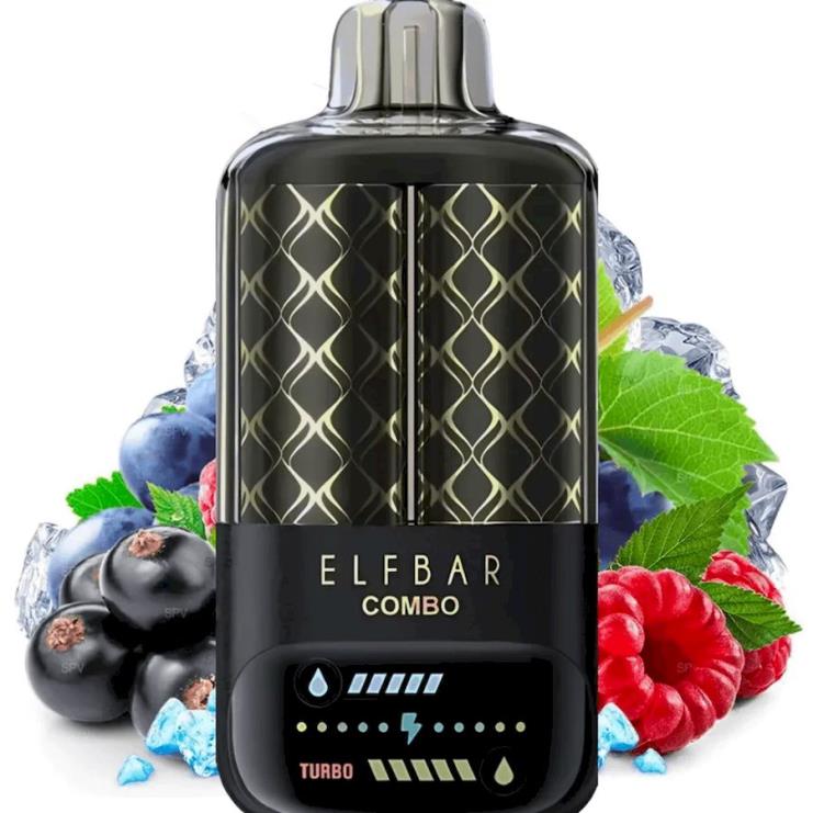 Vape Recarregável - Elf Bar Combo 25.000 groselha preta, framboesa e uva V4X868