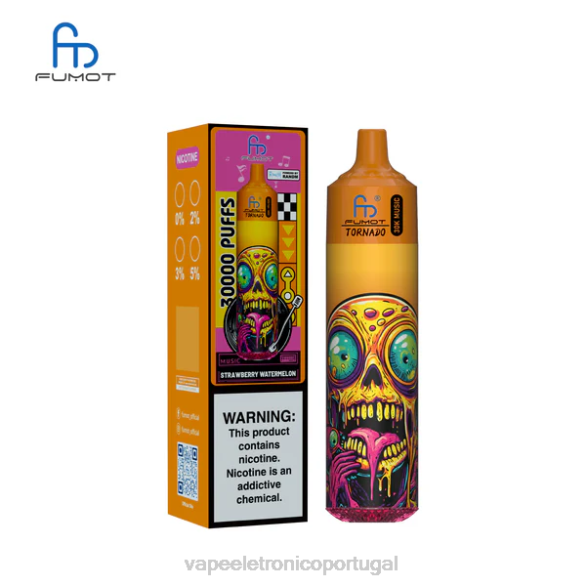 Vape Recarregável - Fumot Tornado 30k música melancia morango L0TZ28