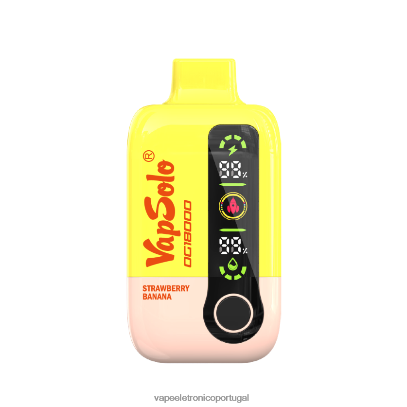 Vape Recarregável - VapSolo dg18000 banana morango R0BT6Z8