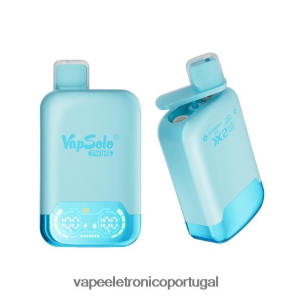 Vapsolo TWINS vaporizador descartável gelo de mirtilo e cereja com gás 46DN0X139 - Vape Eletronico