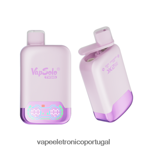 Vapsolo TWINS vaporizador descartável gelo de uva e kiwi de morango 46DN0X140 - Líquidos Vape Portugal