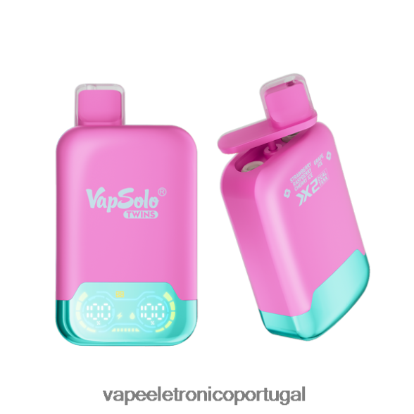 Vapsolo TWINS vaporizador descartável sorvete de morango, framboesa, cereja e gelo de uva 46DN0X145 - Líquidos Vape Portugal