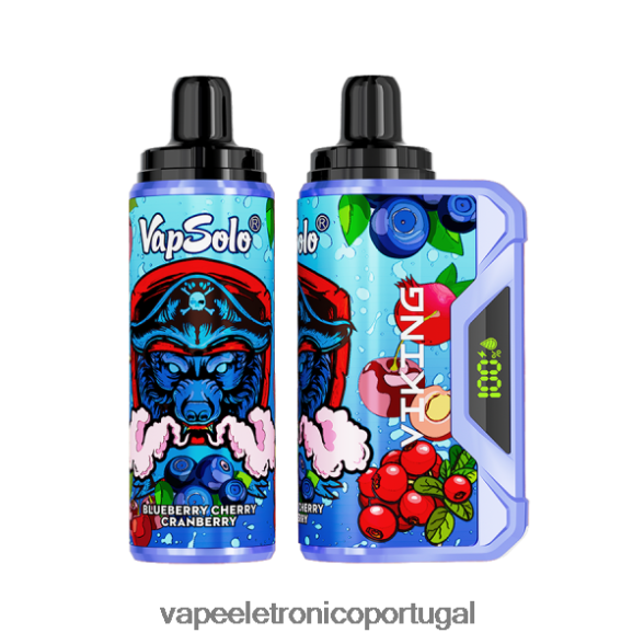 Vapsolo VIKING vaporizador descartável mirtilo cereja cranberry 46DN0X149 - Vape Eletronico