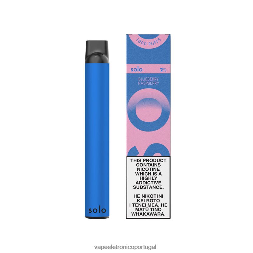 Vape Eletronico - Solo coleção paraíso vape descartável framboesa mirtilo BX28RB19