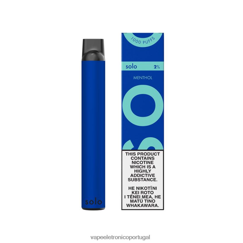 Vape Recarregável - Solo vaporizador descartável mentol BX28RB8
