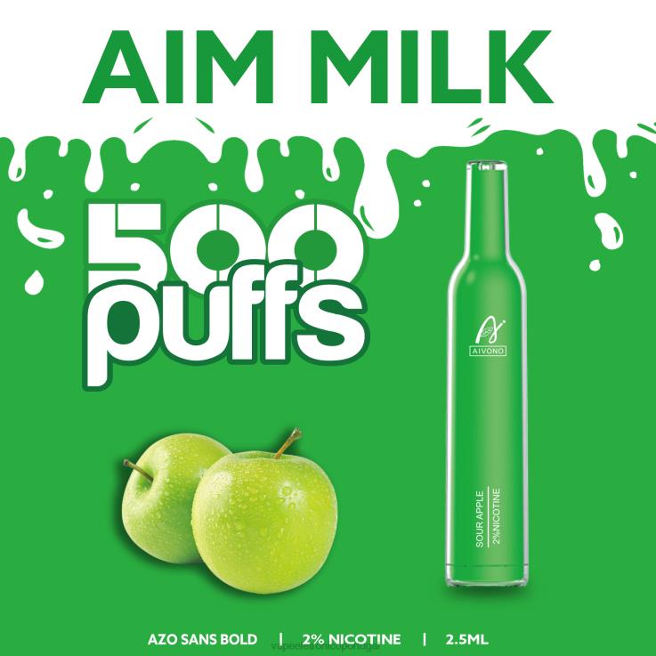 Vape Descartavel - Aivono AIM MILK 500 maçã azeda DD0P8267