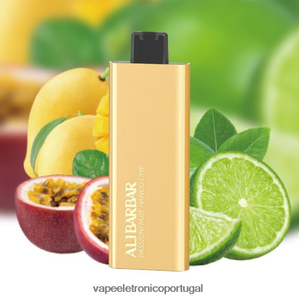 Alibarbar Pandora 7000 vapores descartáveis maracujá manga limão 46DN0X58 - Vape Recarregável