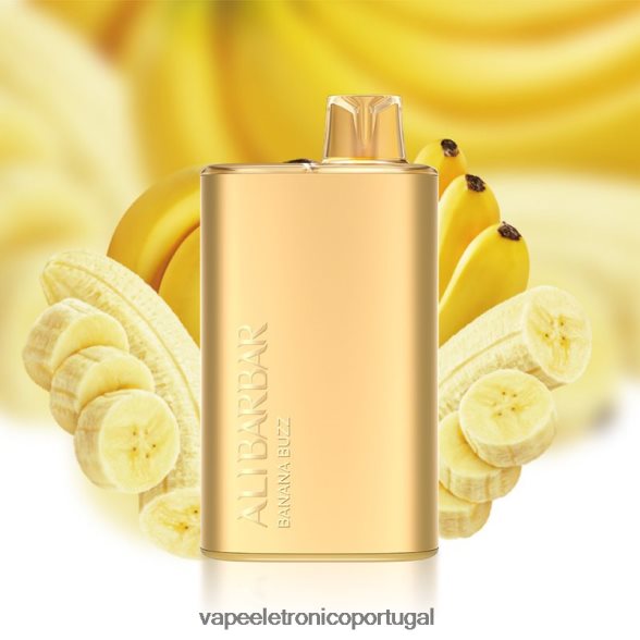 Alibarbar Rich 8.000 vapores descartáveis zumbido de banana 46DN0X2 - Vape Descartavel
