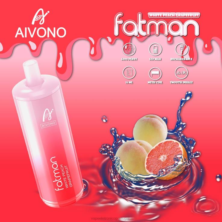 Líquidos Vape Portugal - Aivono FATMAN 6800 toranja DD0P825