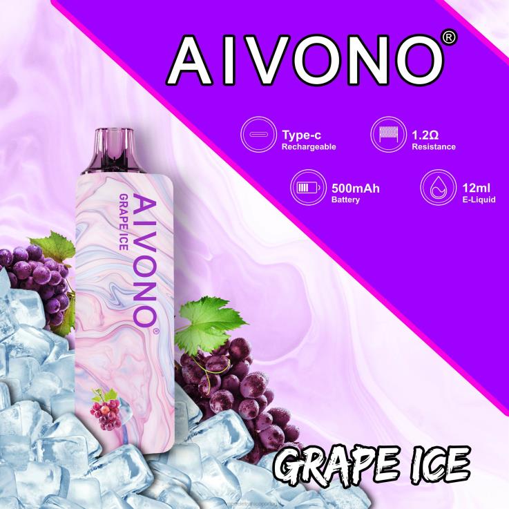 Vape Descartavel - Aivono AIM GUN 7.000 gelo de uva DD0P8102