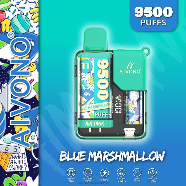 Vape Descartavel - Aivono AIM TANK 9500 marshmallow azul DD0P842