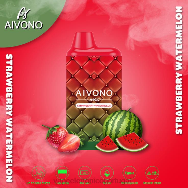 Vape Eletronico - Aivono AIM MAGIC cigarro de caixa de 5800 bocas melancia morango DD0P899