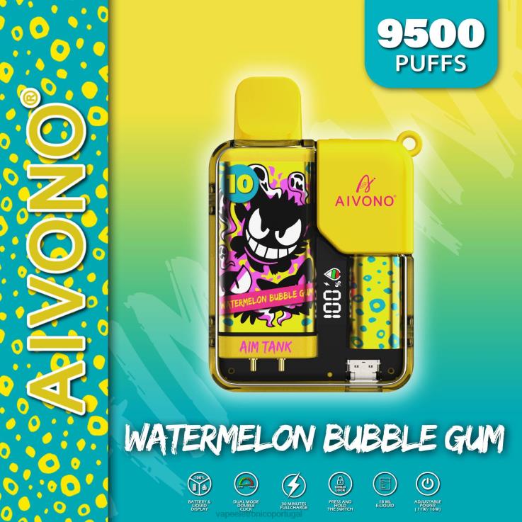 Vape Eletronico - Aivono AIM TANK 9500 chiclete de melancia DD0P844