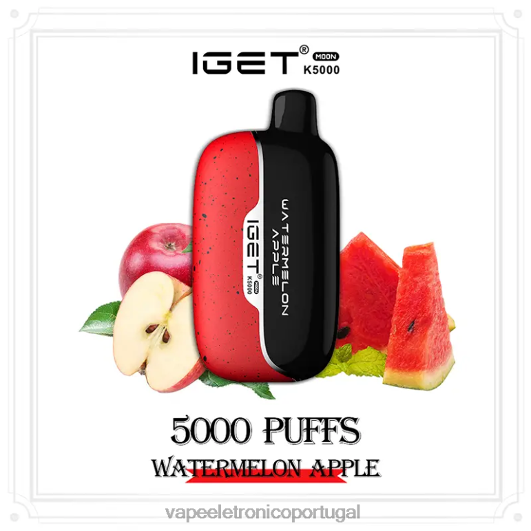 Vape Portugal - IGET Moon k5000 maçã melancia BP4246