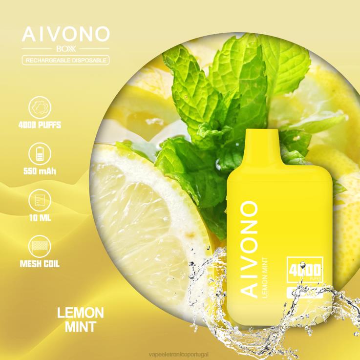 Líquidos Vape Portugal - Aivono AIM BOXX 4000 hortelã-limão DD0P8230