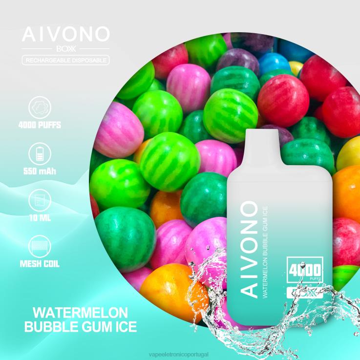 Vape Descartavel - Aivono AIM BOXX 4000 sorvete de chiclete de melancia DD0P8227