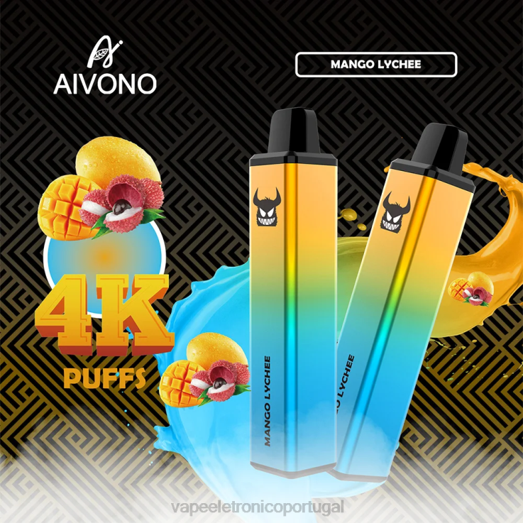 Vape Descartavel - Aivono AIM FREAK 4000 lichia de manga DD0P8262