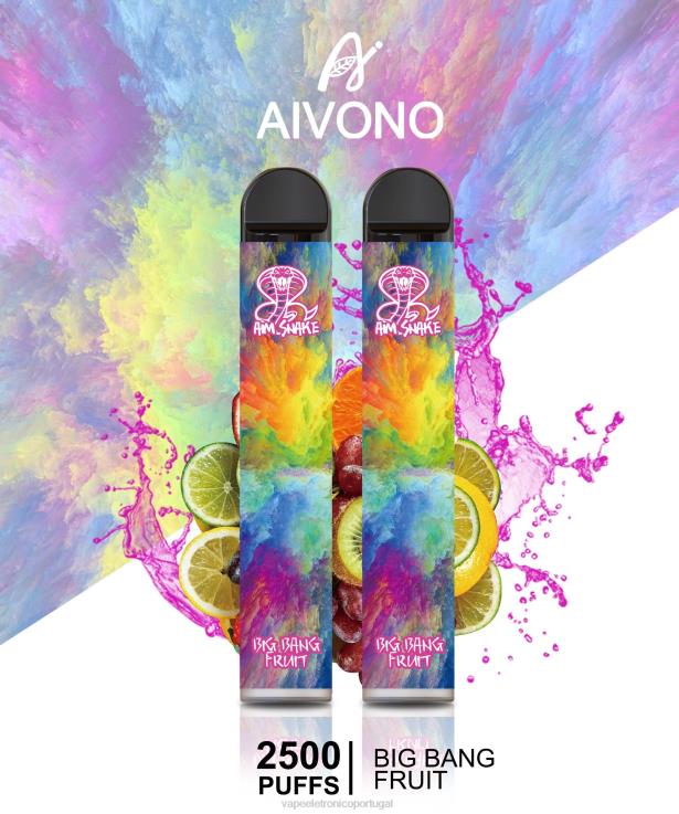 Vape Descartavel - Aivono AIM SNAKE 2500 fruta do grande estrondo DD0P8322