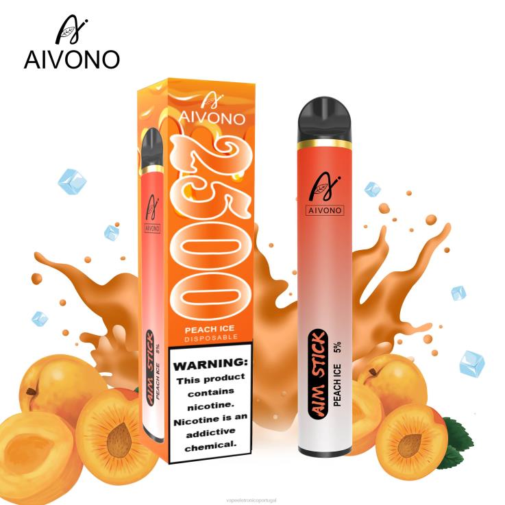 Vape Eletronico - Aivono AIM STICK 2500 gelo de pêssego DD0P8144