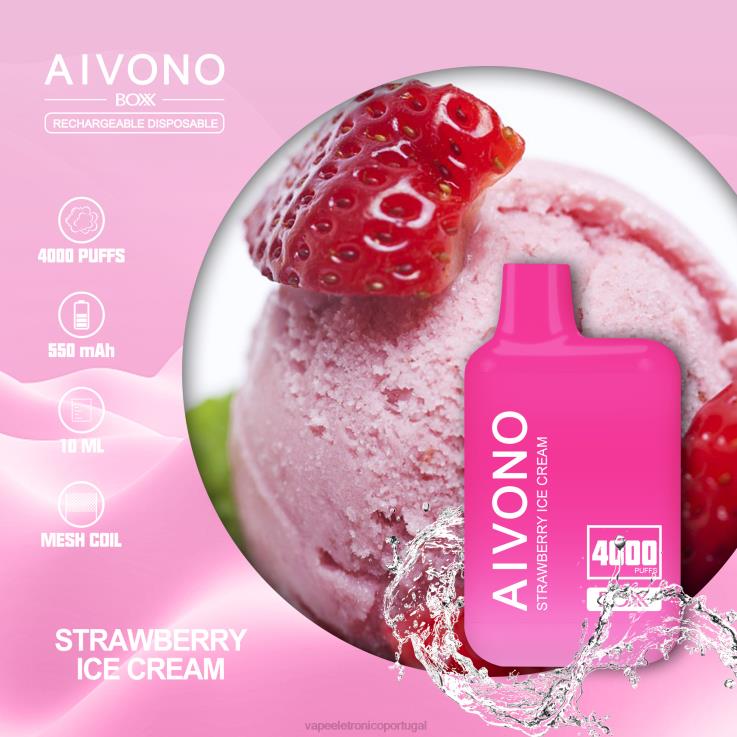 Vape Portugal - Aivono AIM BOXX 4000 sorvete de morango DD0P8221