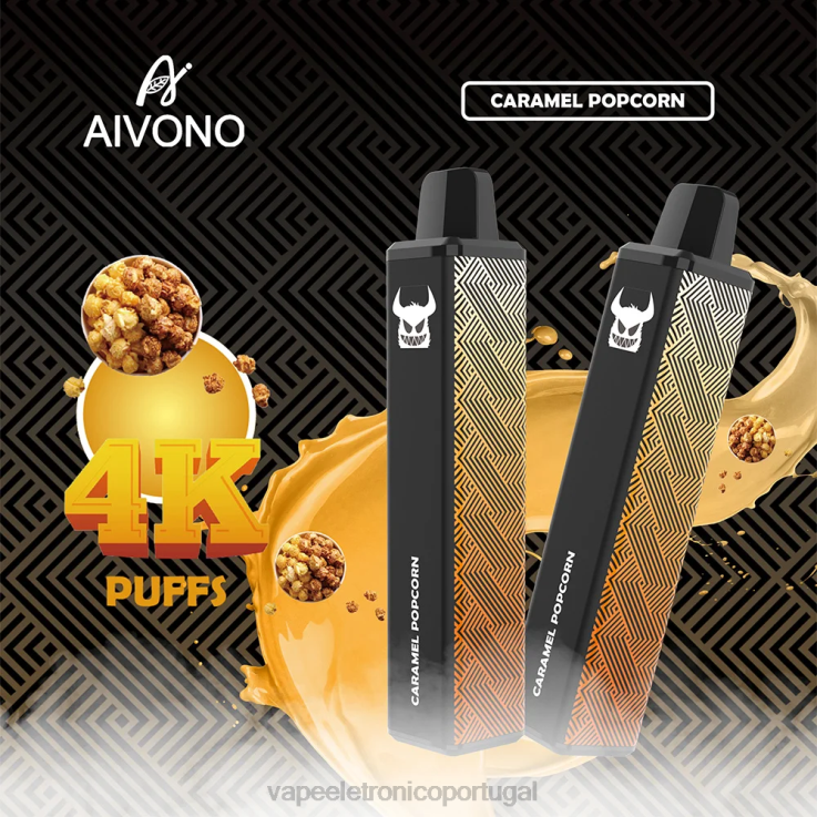 Vape Portugal - Aivono AIM FREAK 4000 pipoca de caramelo DD0P8261