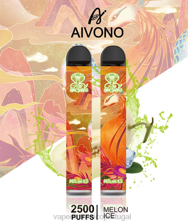 Vape Portugal - Aivono AIM SNAKE 2500 gelo de melão DD0P8311