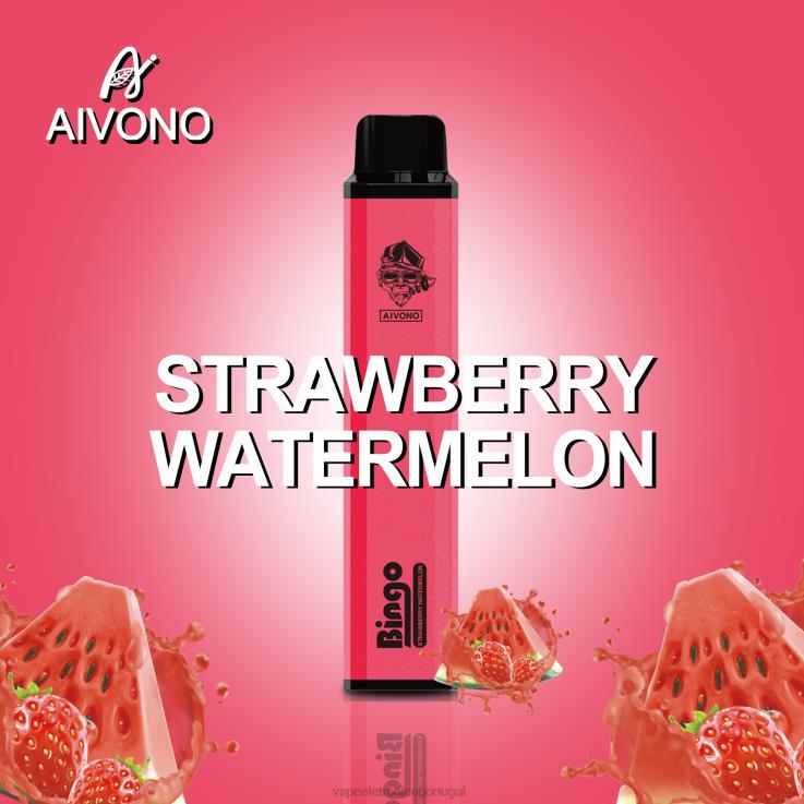 Vape Recarregável - Aivono AIM BINGO 4000 melancia morango DD0P8133