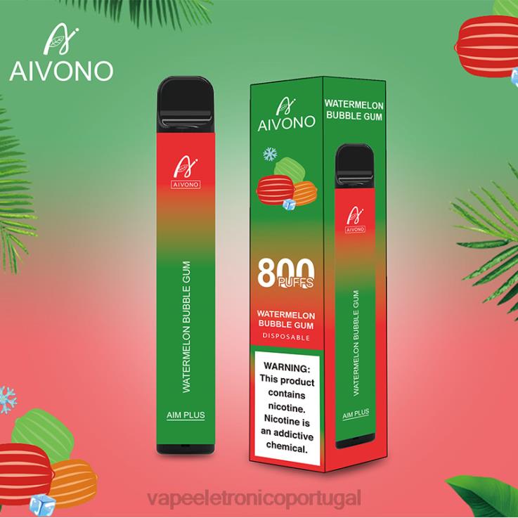 Vape Recarregável - Aivono AIM PLUS 800 chiclete de melancia DD0P8198