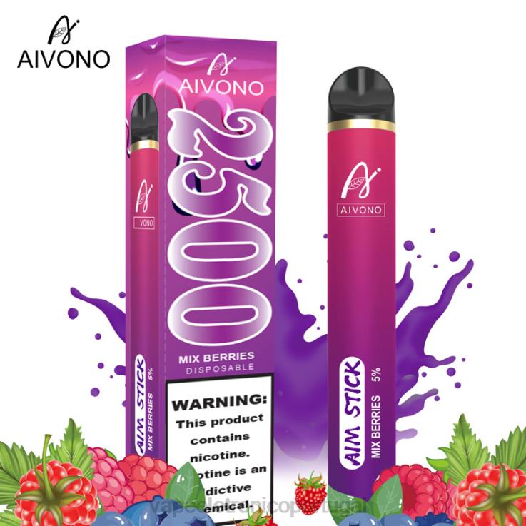 Vape Recarregável - Aivono AIM STICK 2500 misture frutas DD0P8158