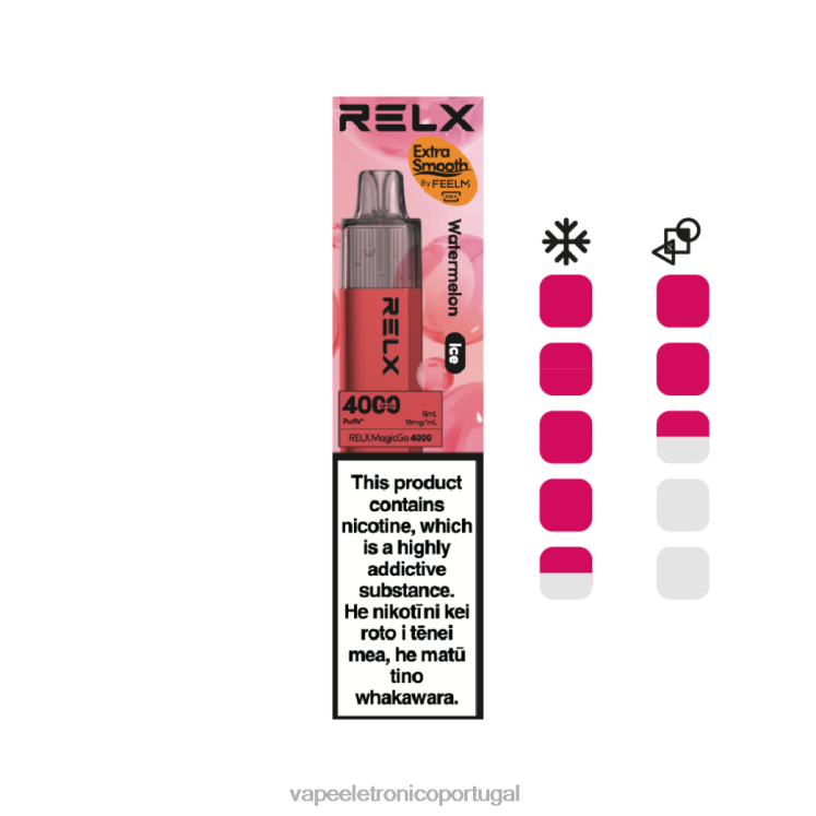 Vape Descartavel - RELX MagicGo 4000 vapores descartáveis melancia (gelo) 88V2Z7