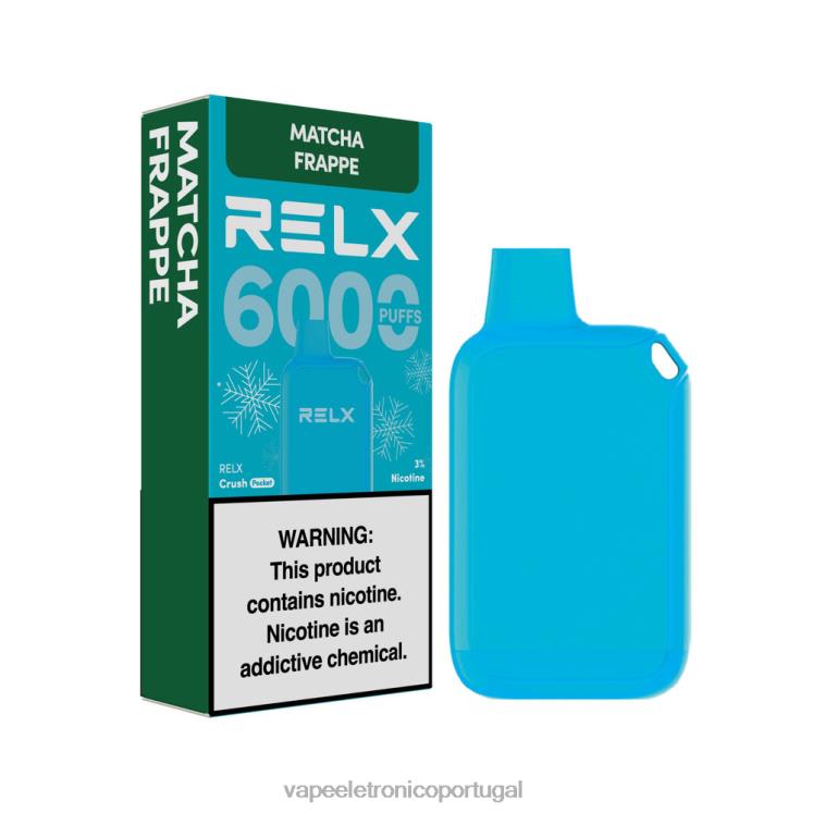 Vape Descartavel - RELX Crush Pocket 6000 gelado frapê matcha 88V2Z17
